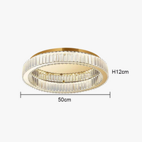 Plafonnier LED Crystal Round