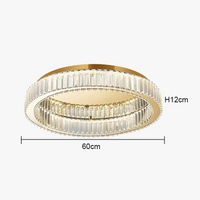 Plafonnier LED Crystal Round