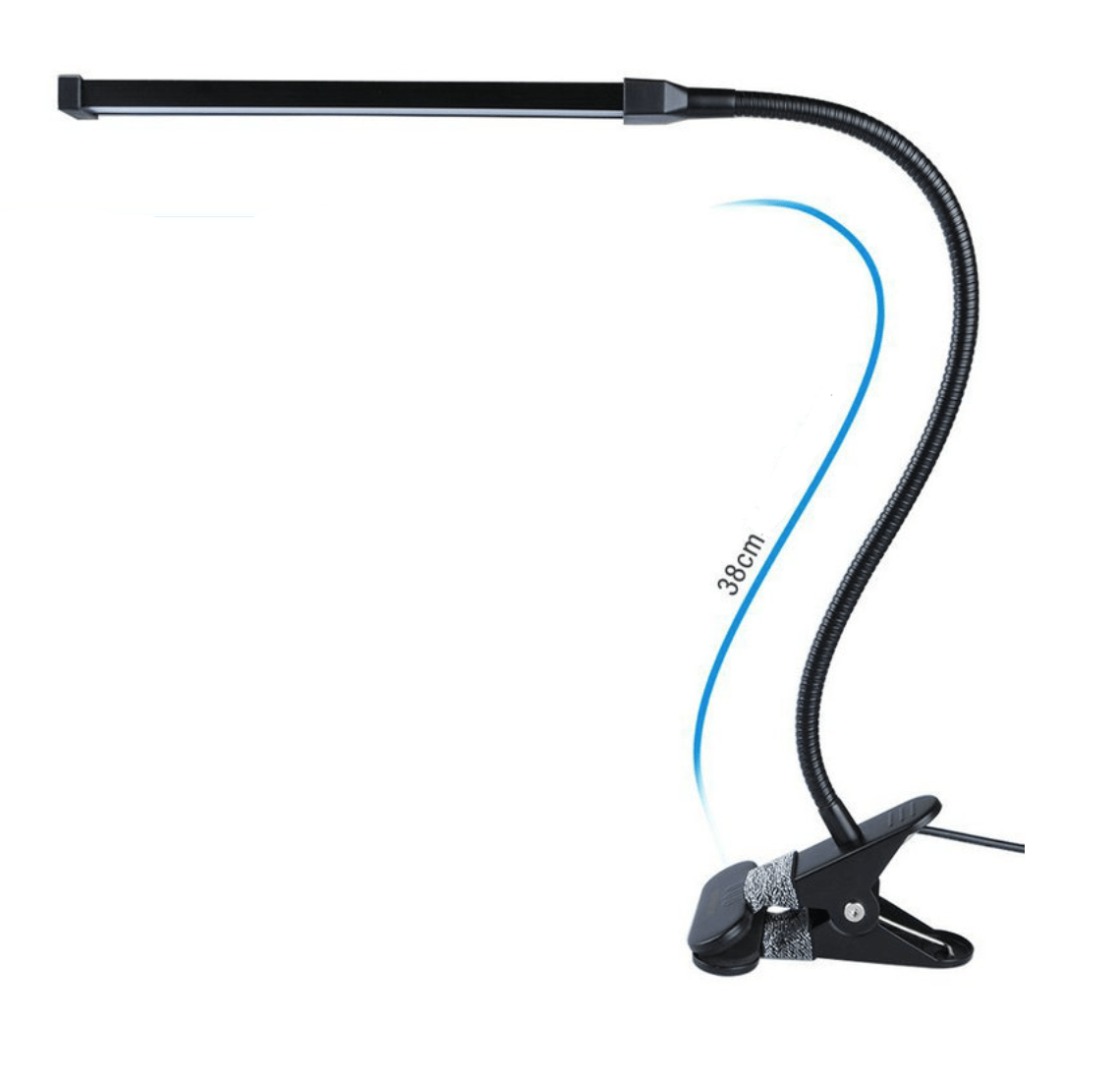 Moderne Lampe de Bureau à Pince en Aluminium avec Port USB | Marco Lucetti