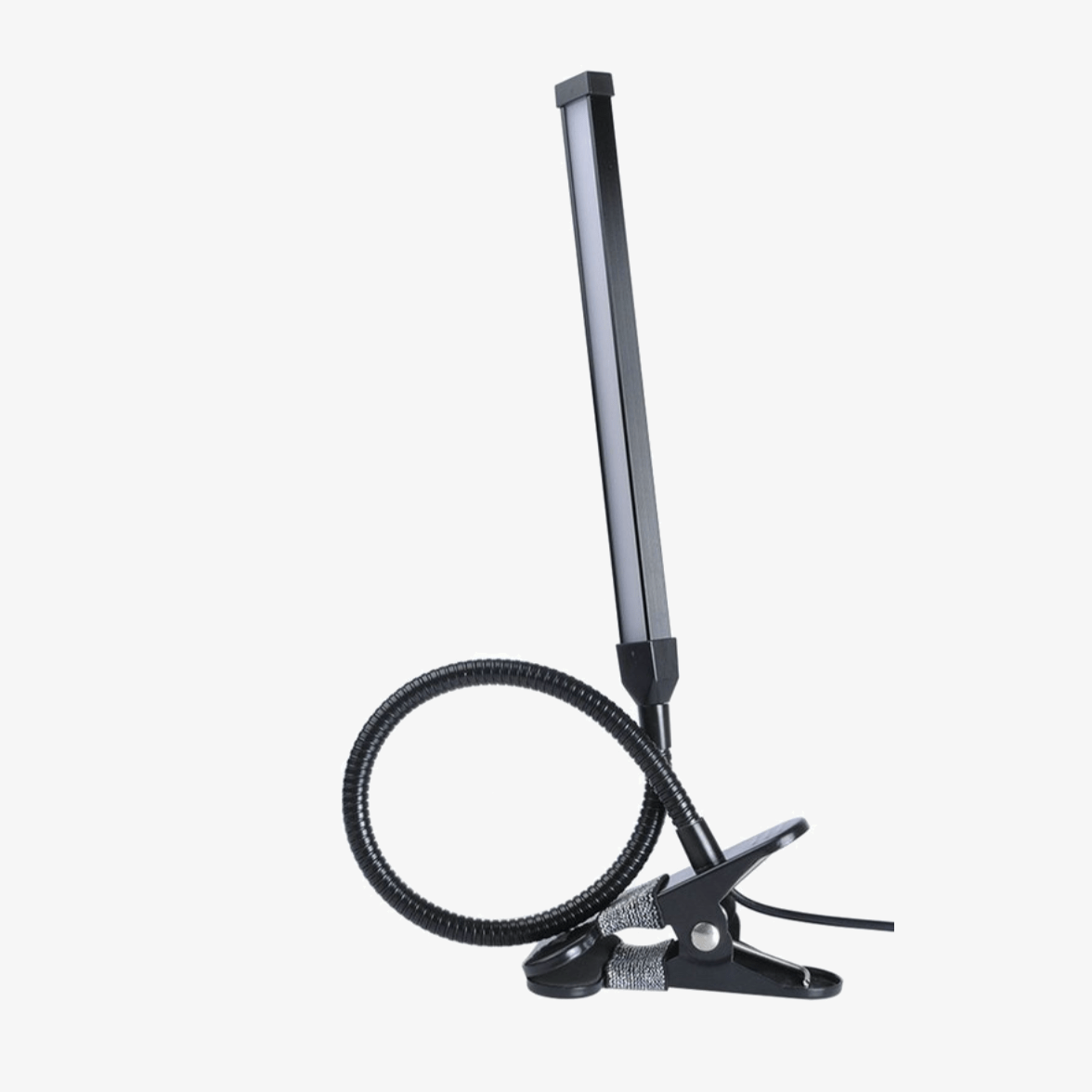 Moderne Lampe de Bureau à Pince en Aluminium avec Port USB | Marco Lucetti Noir