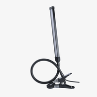 Moderne Lampe de Bureau à Pince en Aluminium avec Port USB | Marco Lucetti Noir