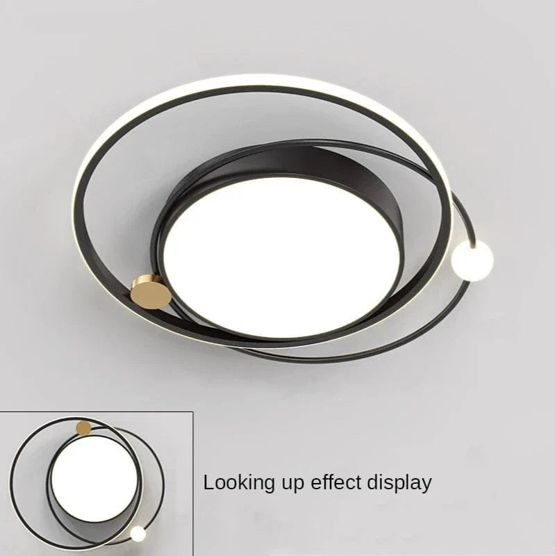 Moderne Led Lustres Nordique Intérieur Maison Or | Marco Lucetti Noir / P60x52x6cm / Lumière blanche