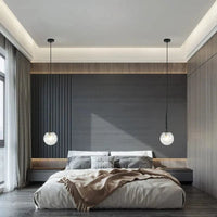 Moderne Luminaires LED Boule de Verre Noir/Or pour Cuisine et Salle à Manger | Marco Lucetti