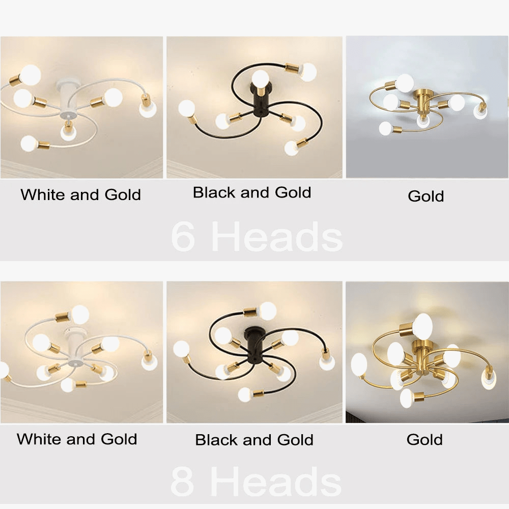 Modren - Suspension nordique en fer à plusieurs têtes | Marco Lucetti