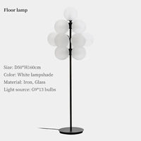 Moonriver Lighting - Lustre Raisin Créatif Moderne Boule de Verre | Marco Lucetti Sol Blanc B / Lumière neutre