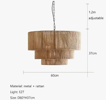 Applique murale en corde de chanvre pour une ambiance zen.