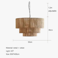 Applique murale en corde de chanvre pour une ambiance zen.