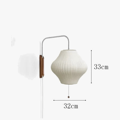 Nelson - Éclairage Design Japandi en Soie pour Salon et Chambre | Marco Lucetti