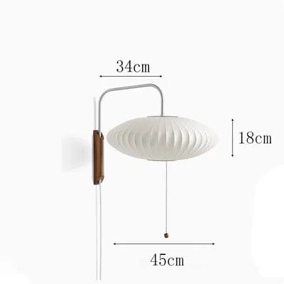 Nelson - Éclairage Design Japandi en Soie pour Salon et Chambre | Marco Lucetti