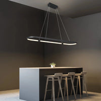 NEO Gleam - Lustre LED Moderne pour Salle à Manger et Cuisine | Marco Lucetti L1000xL200xH1200mm / RC à intensité variable avec application / Chine