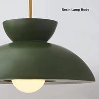 Nordic Bowl-Shaped Cream Style Modern Suspension LED Chandelier for Wabi Sabi Restaurant Decor | Marco Lucetti