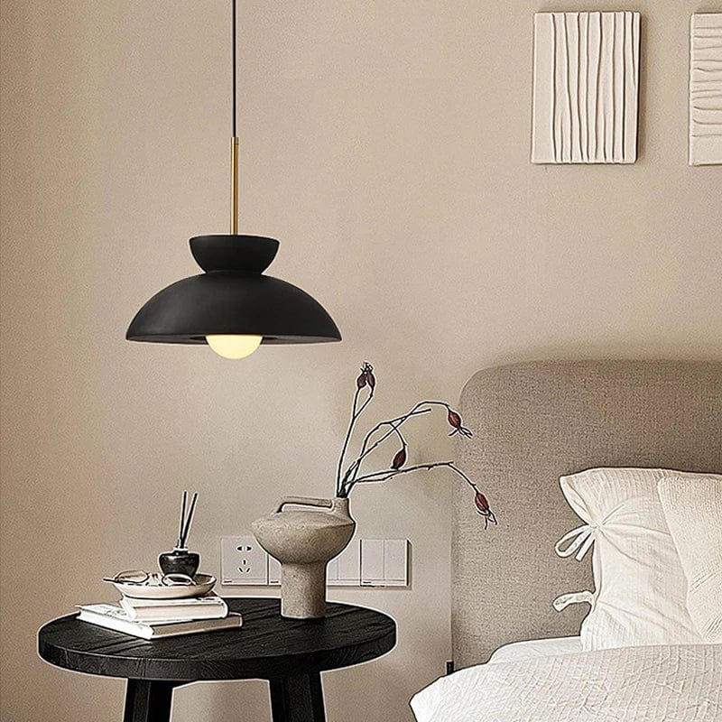 Nordic Bowl-Shaped Cream Style Modern Suspension LED Chandelier for Wabi Sabi Restaurant Decor | Marco Lucetti