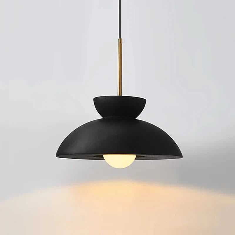 Nordic Bowl-Shaped Cream Style Modern Suspension LED Chandelier for Wabi Sabi Restaurant Decor | Marco Lucetti