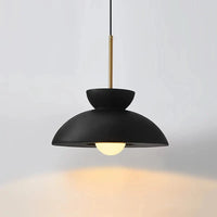 Nordic Bowl-Shaped Cream Style Modern Suspension LED Chandelier for Wabi Sabi Restaurant Decor | Marco Lucetti