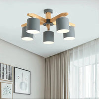 Nordic Hotel™ - Lustre de plafond  en bois massif pour un éclairage moderne de restaurant, chambre et salon | Marco Lucetti