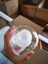 Nordic LED Lustre Boule de Verre Or Noir - Suspension Luminaire Nordique - Restaurant Cuisine Salon - Décoration Maison - Luminaires LED | Marco Lucetti Boule en boule 100mm / Lumière blanche