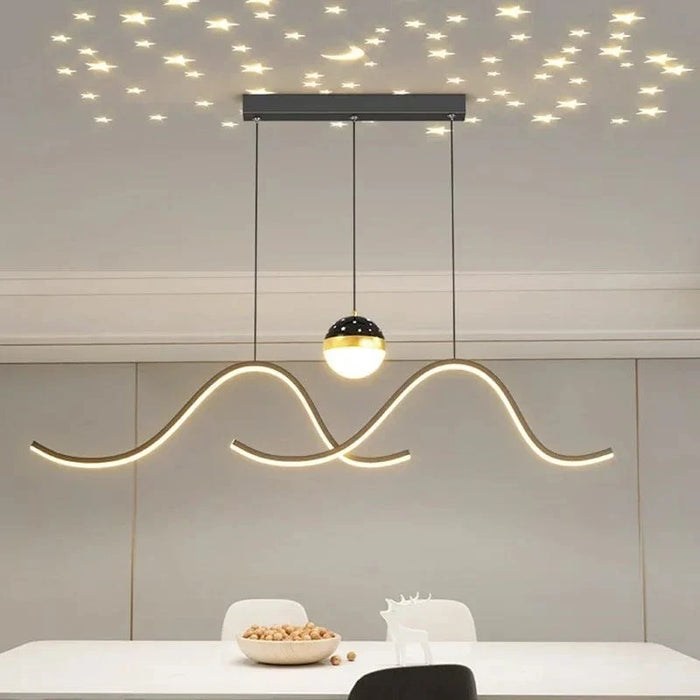 Nordic Light: Table à manger LED bande créative et personnalisée pour un éclairage d'ambiance unique | Marco Lucetti