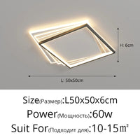 Nordic Lights: Plafond Moderne LED Décorations pour la Maison | Marco Lucetti