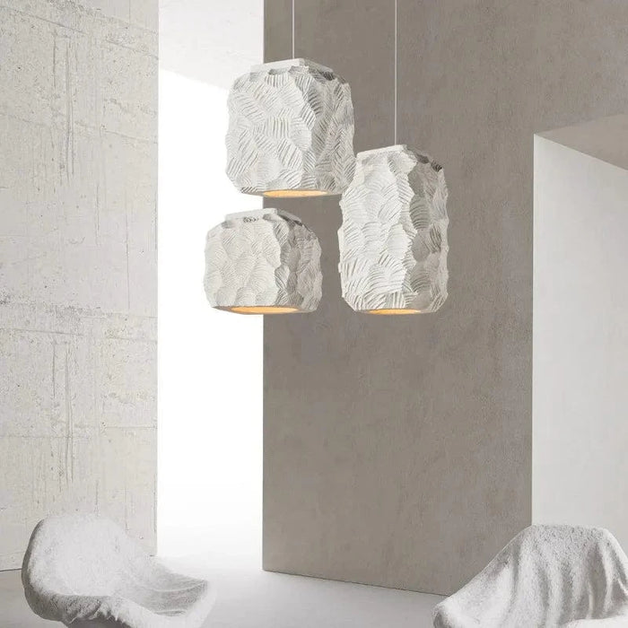 Nordic Minimalist Wabi Sabi Vent E27 Suspension LED Lumières Salle à Manger Bar Loft Chambre Décor à la Maison Lustre Luminaire Suspendu - La Beauté de la Simplicité | Marco Lucetti