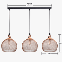 Nordic Restaurant & Bar - Éclairage Salon Passerelle Rétro Or Rose Cage à Oiseaux Luminaire Créatif Moderne Lustre Simple | Marco Lucetti