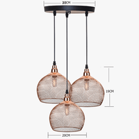 Nordic Restaurant & Bar - Éclairage Salon Passerelle Rétro Or Rose Cage à Oiseaux Luminaire Créatif Moderne Lustre Simple | Marco Lucetti