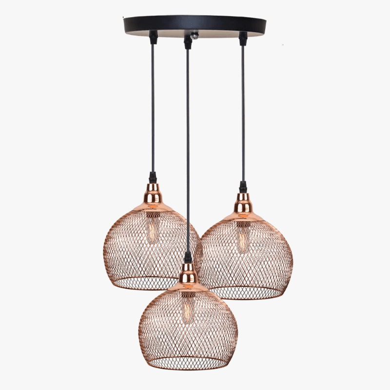 Nordic Restaurant & Bar - Éclairage Salon Passerelle Rétro Or Rose Cage à Oiseaux Luminaire Créatif Moderne Lustre Simple | Marco Lucetti