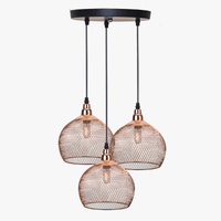 Nordic Restaurant & Bar - Éclairage Salon Passerelle Rétro Or Rose Cage à Oiseaux Luminaire Créatif Moderne Lustre Simple | Marco Lucetti