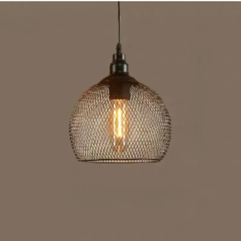 Nordic Restaurant & Bar - Éclairage Salon Passerelle Rétro Or Rose Cage à Oiseaux Luminaire Créatif Moderne Lustre Simple | Marco Lucetti B1black Tête unique / Sans compter la lumière