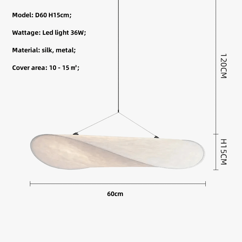 Nordic Silk LED Suspension Lights for Wabi Sabi Home Decor | Marco Lucetti