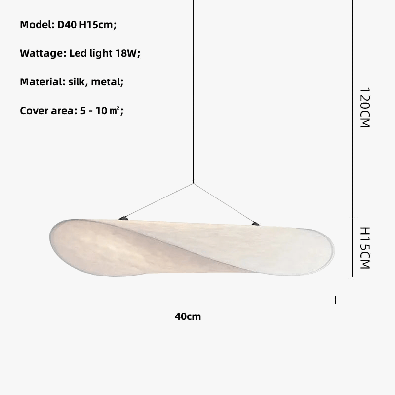 Nordic Silk LED Suspension Lights for Wabi Sabi Home Decor | Marco Lucetti