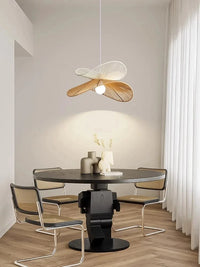 Nordic Wabi Sabi - Suspension LED Lumière pour Salon et Chambre en Rotin - Lustre Loft Luminaire | Marco Lucetti