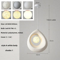 NordicDesign - Suspension Led pour salle à manger Wabi Sabi | Marco Lucetti Blanc A teinte 1 / Lumière chaude 3000K