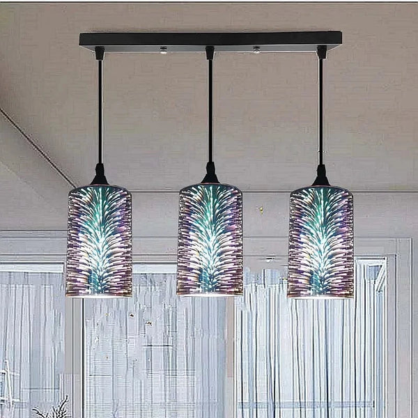 NordicLights™ - Suspension LED 3D Colorée en Verre pour Salon, Salle à Manger et Cuisine | Marco Lucetti