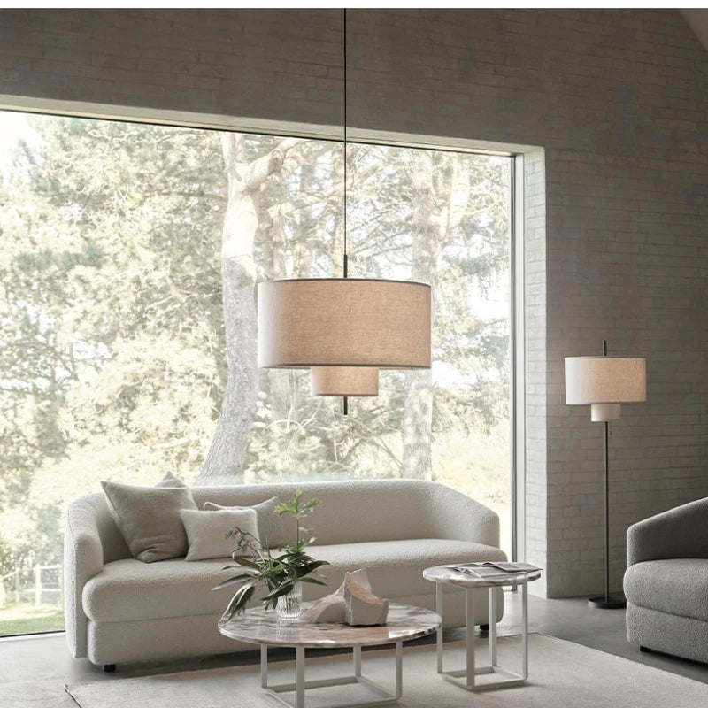 Suspension Art en lin pour un style nordique et moderne