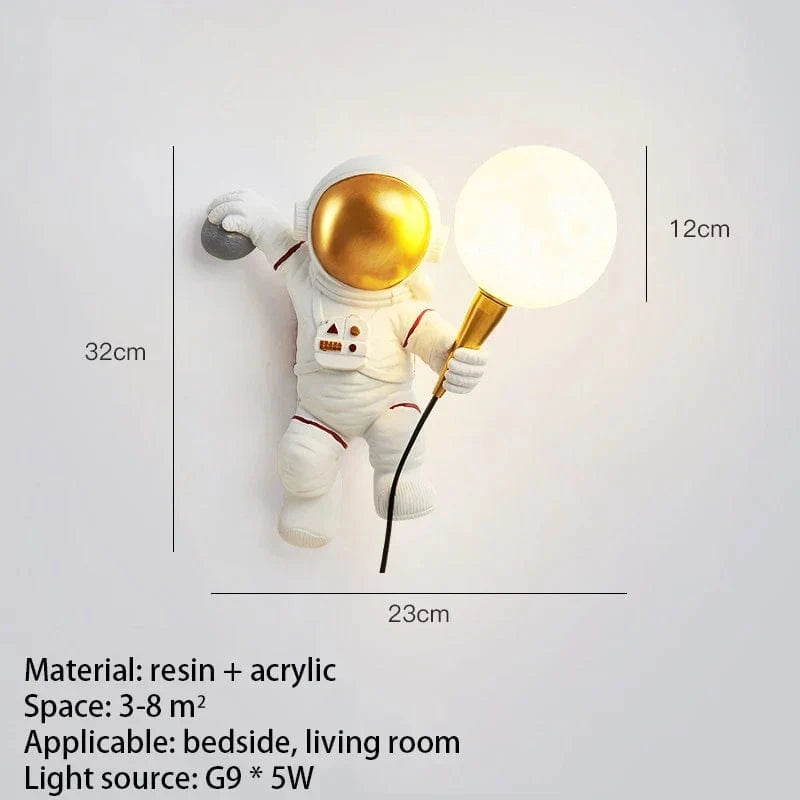 Nordique - Éclairage LED de style astronaute lunaire pour une décoration tendance à la maison | Marco Lucetti A1 / 3 couleurs claires / Etats-Ais