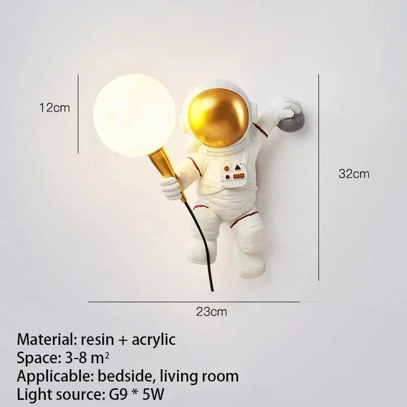 Nordique - Éclairage LED de style astronaute lunaire pour une décoration tendance à la maison | Marco Lucetti B2 / 3 couleurs claires / Etats-Ais
