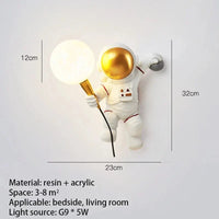 Nordique - Éclairage LED de style astronaute lunaire pour une décoration tendance à la maison | Marco Lucetti B2 / 3 couleurs claires / Etats-Ais