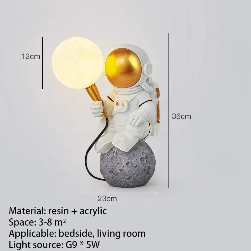 Nordique - Éclairage LED de style astronaute lunaire pour une décoration tendance à la maison | Marco Lucetti C3 / 3 couleurs claires / Etats-Ais