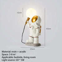 Nordique - Éclairage LED de style astronaute lunaire pour une décoration tendance à la maison | Marco Lucetti D4 / 3 couleurs claires / Etats-Ais