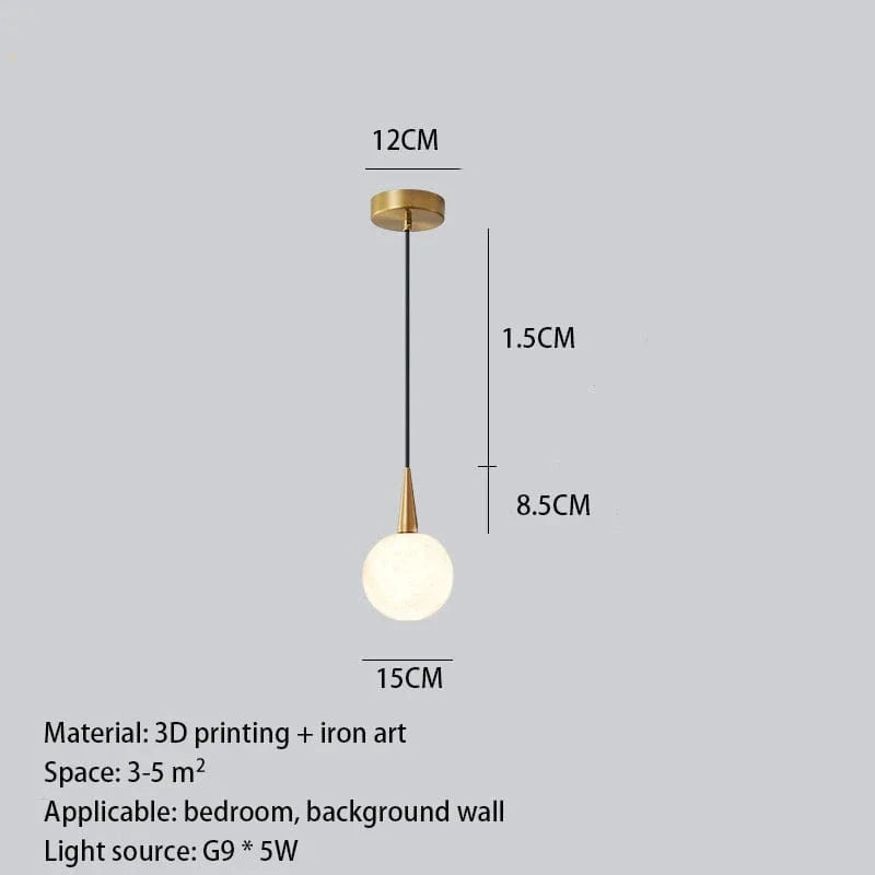 Nordique - Éclairage LED de style astronaute lunaire pour une décoration tendance à la maison | Marco Lucetti E5 / 3 couleurs claires / Etats-Ais