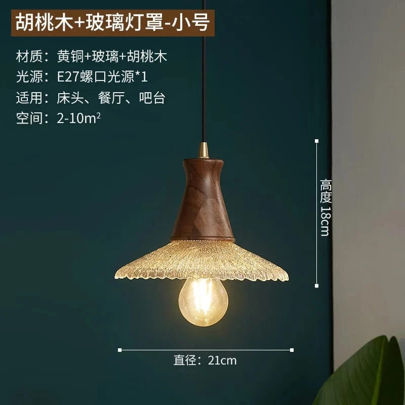 Nordique In - Suspension de lumière chaude LED  en cuivre et verre | Marco Lucetti Dia21cm