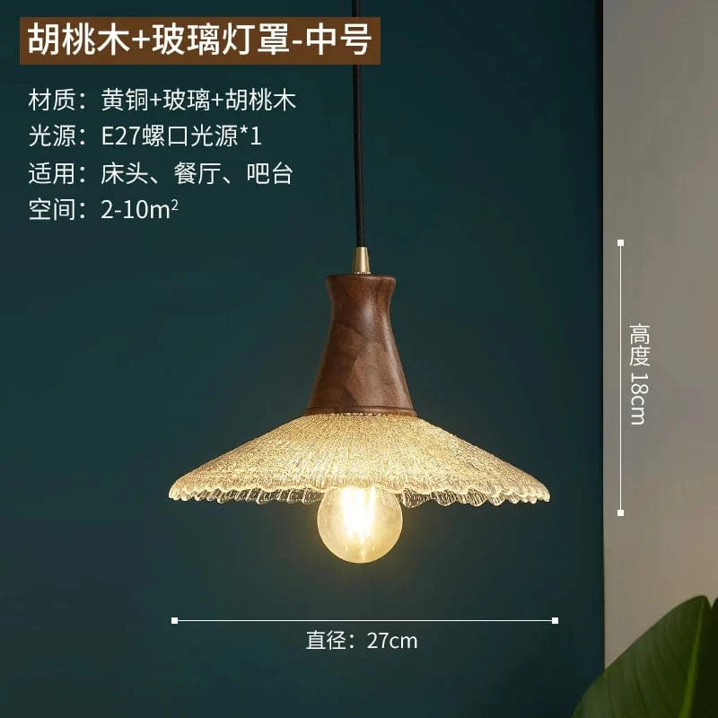 Nordique In - Suspension de lumière chaude LED  en cuivre et verre | Marco Lucetti Dia27cm