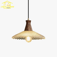 Nordique In - Suspension de lumière chaude LED  en cuivre et verre