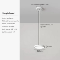 Lustre LED Nordique Vert 1-3 Tête Disque Suspension - Luminaire Design pour Salon, Chambre, Cuisine - Décor Maison