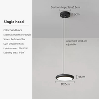 Lustre LED Nordique Vert 1-3 Tête Disque Suspension - Luminaire Design pour Salon, Chambre, Cuisine - Décor Maison