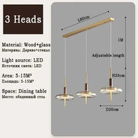 Nordique Loft : Suspension LED en verre pour une décoration moderne de la maison | Marco Lucetti 3 tête