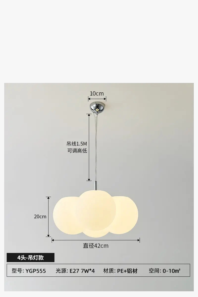 Plafonnier LED nordique minimaliste pour chambre d'enfants - Lampe nuage art en acrylique innovante