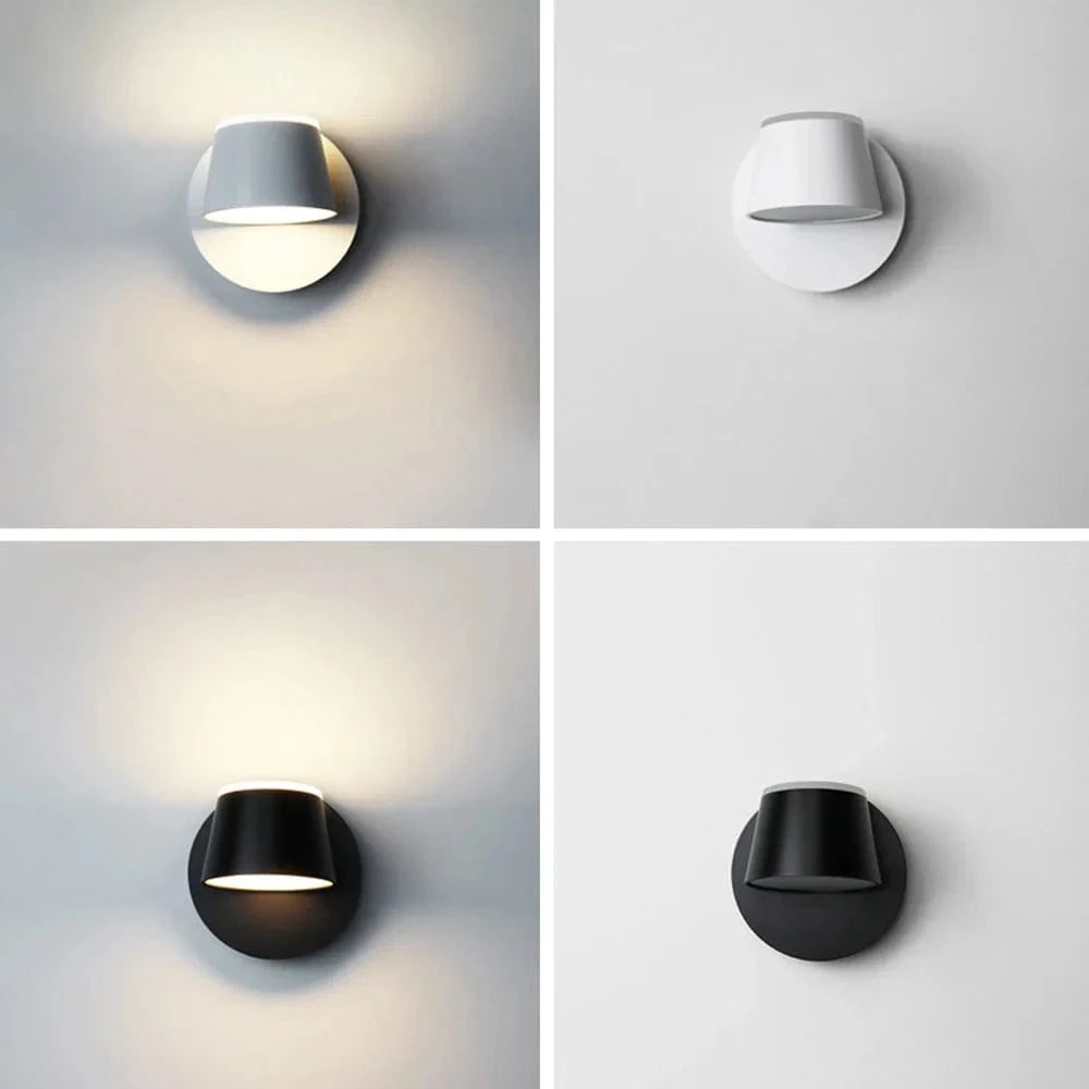 Nordique Moderne - Applique Murale LED Réglable à 360° pour Allée, Salon, Hôtel et Chambre | Marco Lucetti