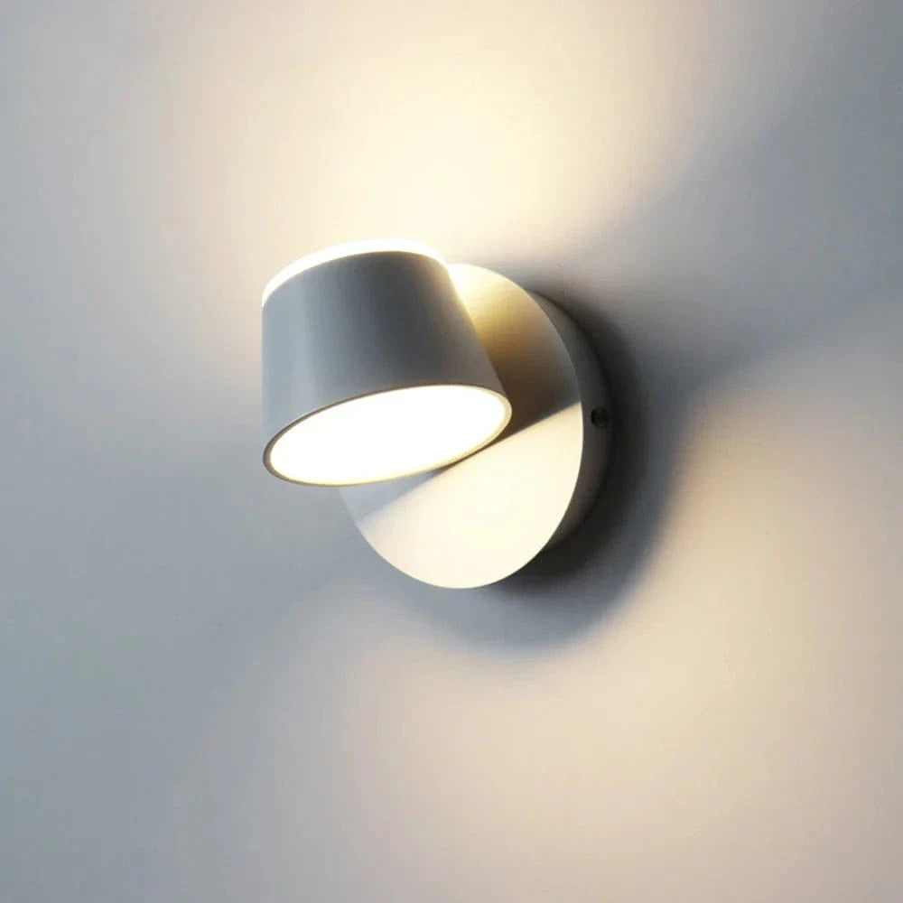 Nordique Moderne - Applique Murale LED Réglable à 360° pour Allée, Salon, Hôtel et Chambre | Marco Lucetti Blanc / Blanc chaud (2700-3500K)