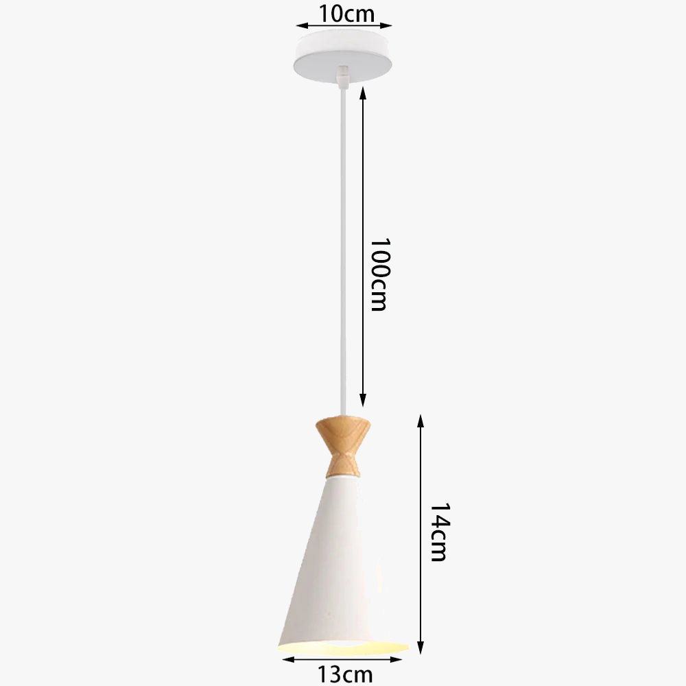 Suspension intérieure LED  Nordique Moderne en Bois - Luminaire Design pour Maison, Cuisine, Chambre et Salon